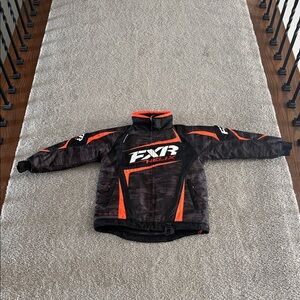 FXR Kids' Black & Orange Helix Puffer Jacket